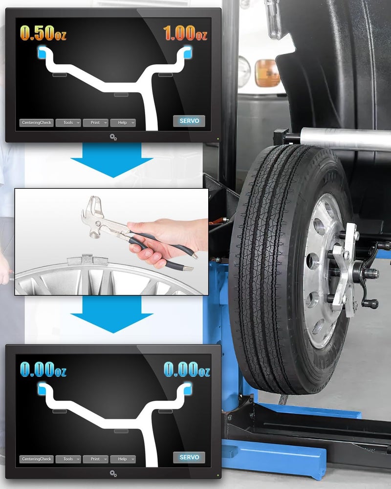 EZISOE MC-Series Clip on Wheel Weights Assortment, 0.25OZ/0.5OZ/0.75OZ/1.0OZ, 15PCS/Style, 1.25OZ/1.5OZ/2OZ/2.5OZ, 5PCS/Style, Total 80Pcs - Image 5